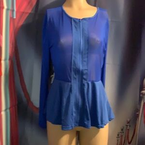 NWT Royal Blue Womens top med.